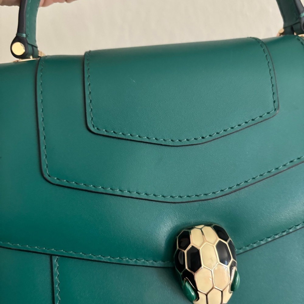 Bulgari serpenti forever handbag in green - Picture 6 of 16
